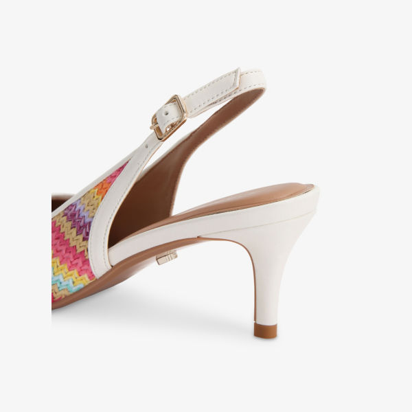 Туфли Carvela Positano на каблуке в полоску плетеные, мультиколор — фото 3