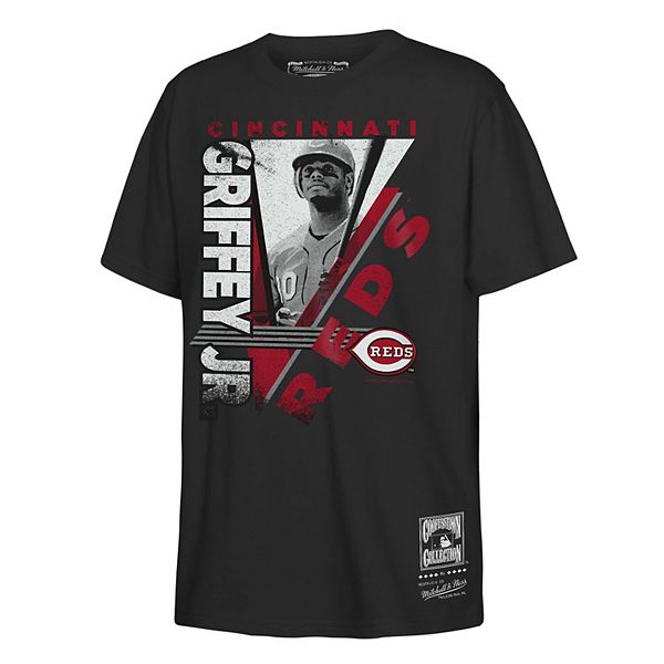 

Футболка с принтом Youth Ken Griffey Jr Black Cincinnati Reds In The Zone Mitchell & Ness