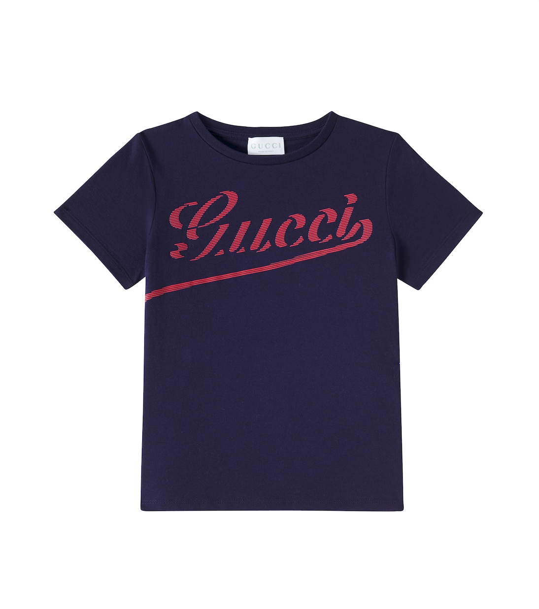

Футболка из хлопкового джерси с принтом Gucci Kids, Dark Night Sky/Mc