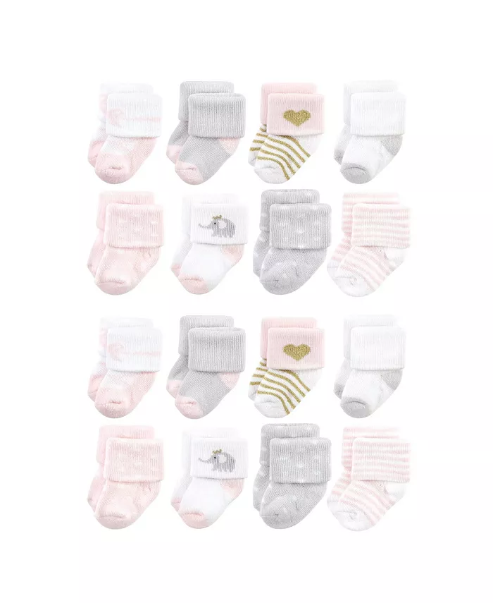 

Детские носки Hudson для мальчиков из хлопка с добавлением терри для новорожденных Hudson Baby, розовый