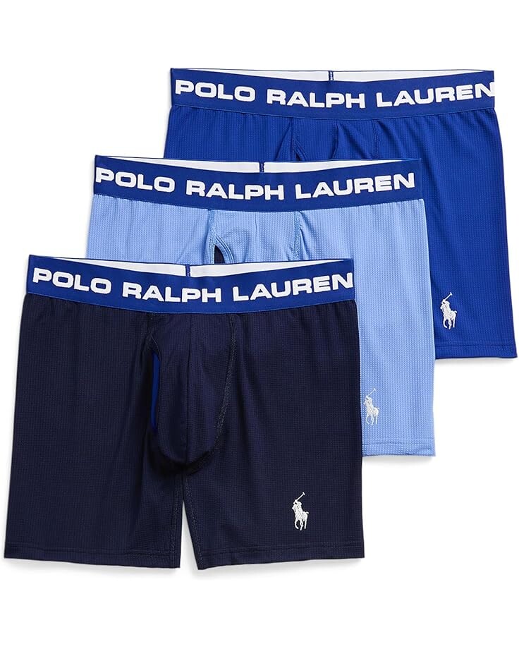 

Боксеры Polo Ralph Lauren Perfect Pouch Boxer Brief 3-Pack, разноцветный