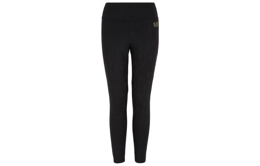 EMPORIO ARMANI Женские черные леггинсы EA7 FW23