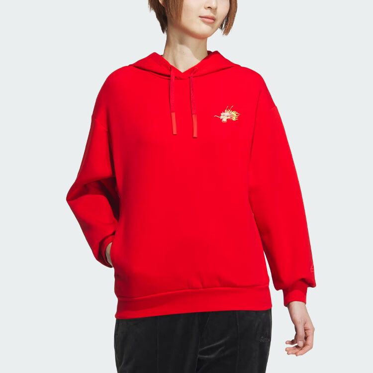 Свитшот женский Year Of The Dragon CNY Series Scarlet Adidas — фото 2