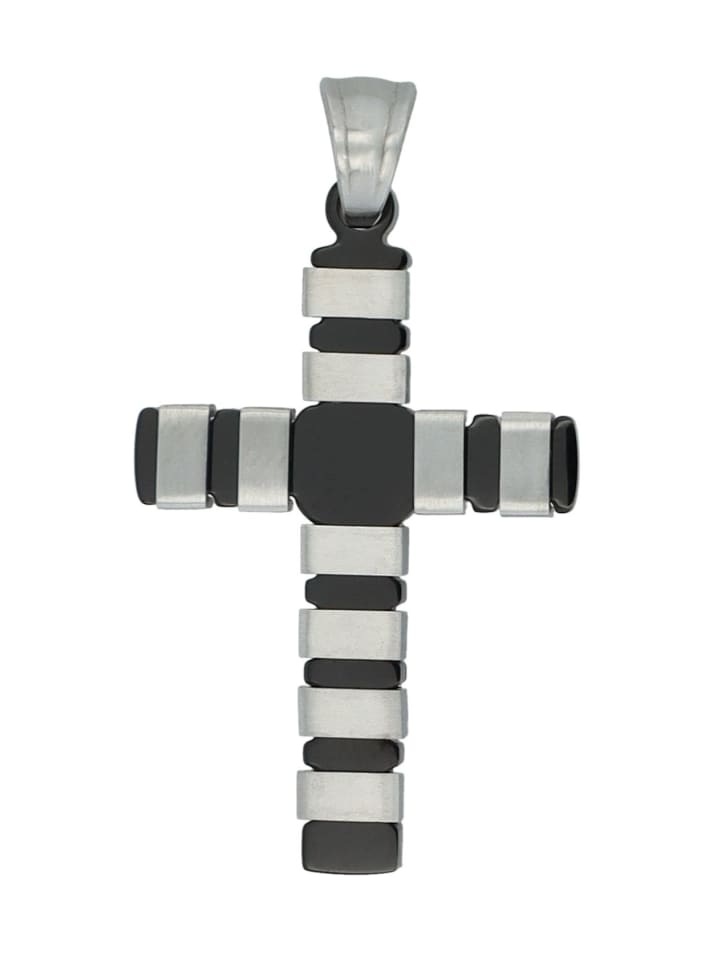 

Adeliás Кулон унисекс - крест из нержавеющей стали серебристого цвета