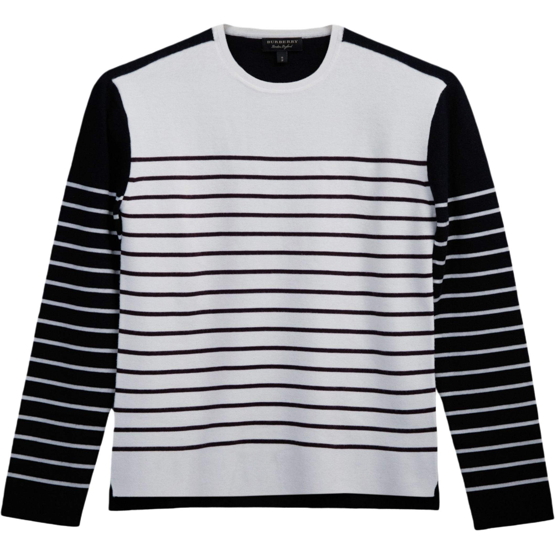 

Кашемировый свитер Men's Burberry, синий белый