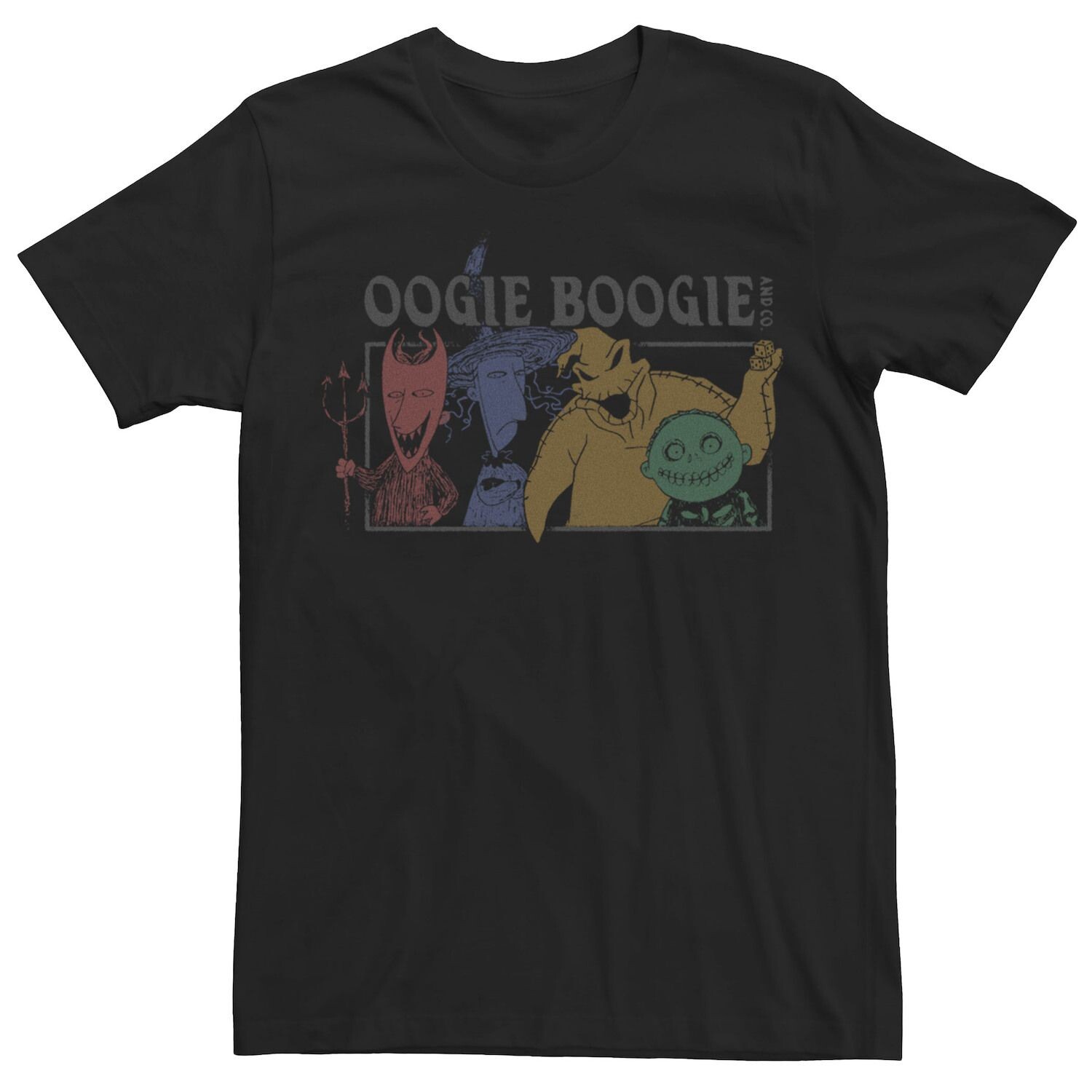 

Мужская футболка Disney The Nightmare Before Christmas Oogie Boogie & Co. Licensed Character