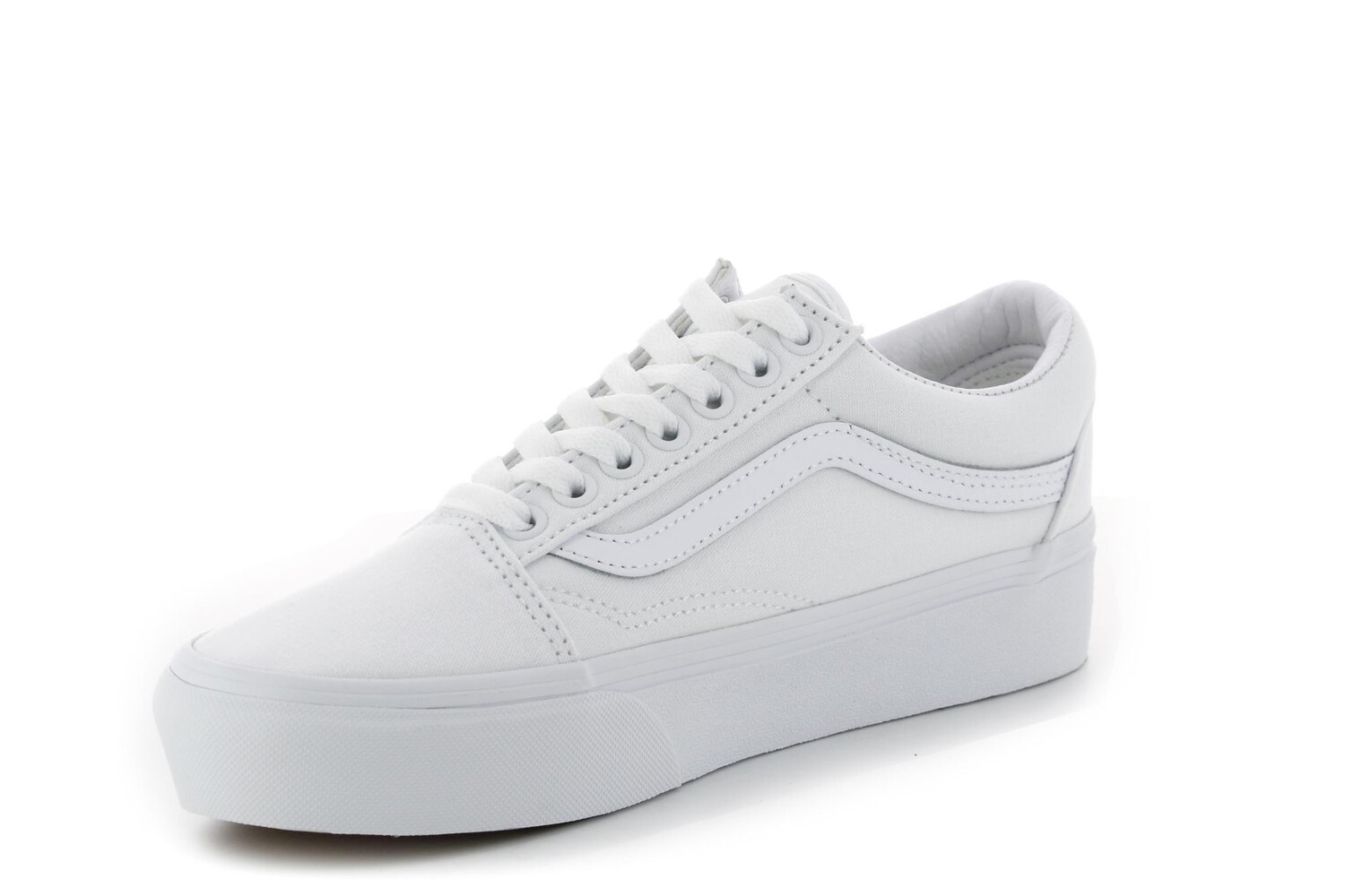Кроссовки ua old skool на платформе Vans, белый — фото 4