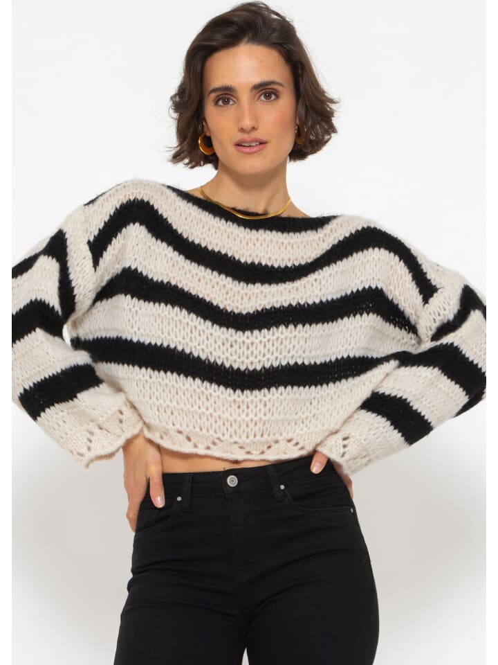 

Пуловер SASSYCLASSY, цвет beige i schwarz