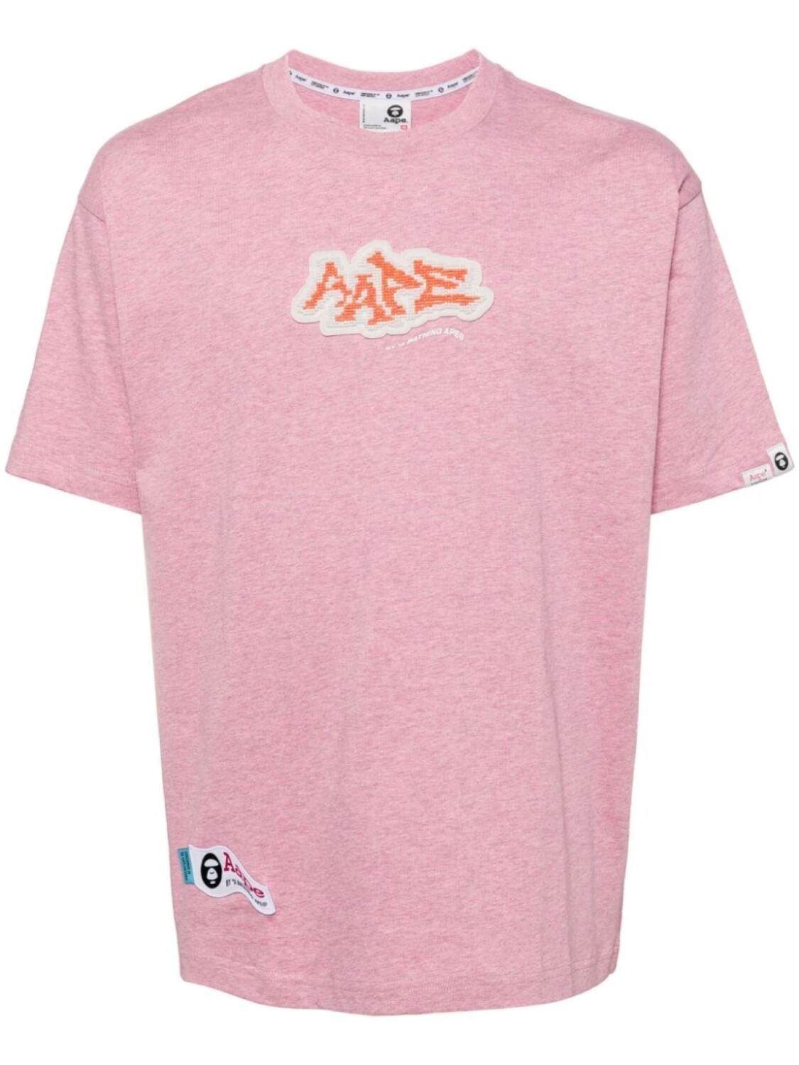 

AAPE BY *A BATHING APE футболка с короткими рукавами и логотипом, розовый