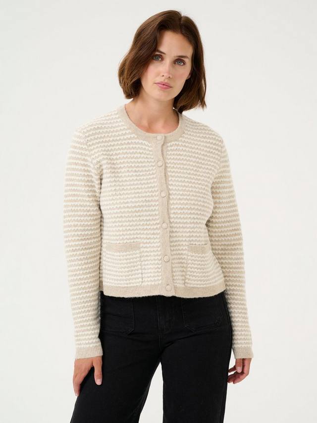 

Кардиган из смесовой шерсти ellery KAFFE, цвет Beige/Chalk
