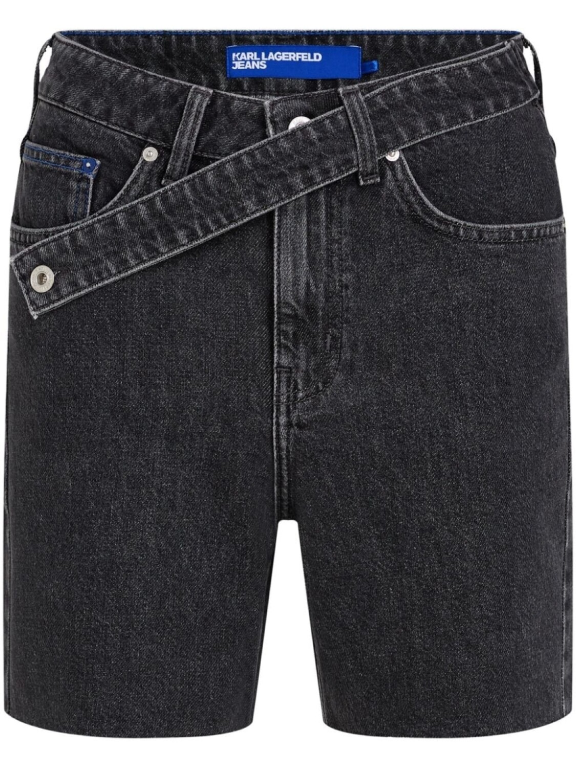 

Джинсовые шорты с завышенной талией Karl Lagerfeld Jeans, черный