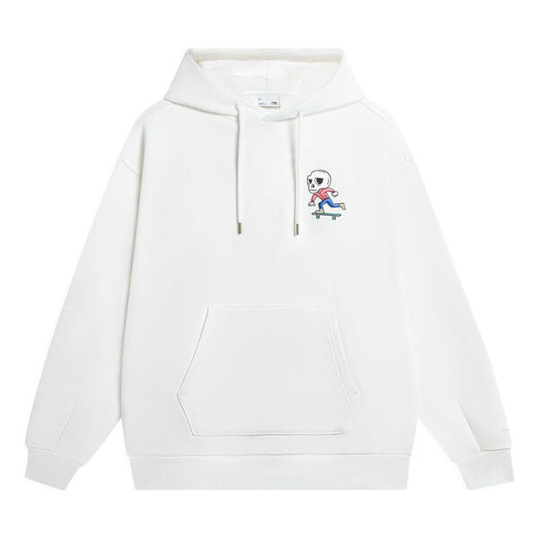 

Толстовка с капюшоном x pablo ientile с рисунком черепа Li-Ning, белый