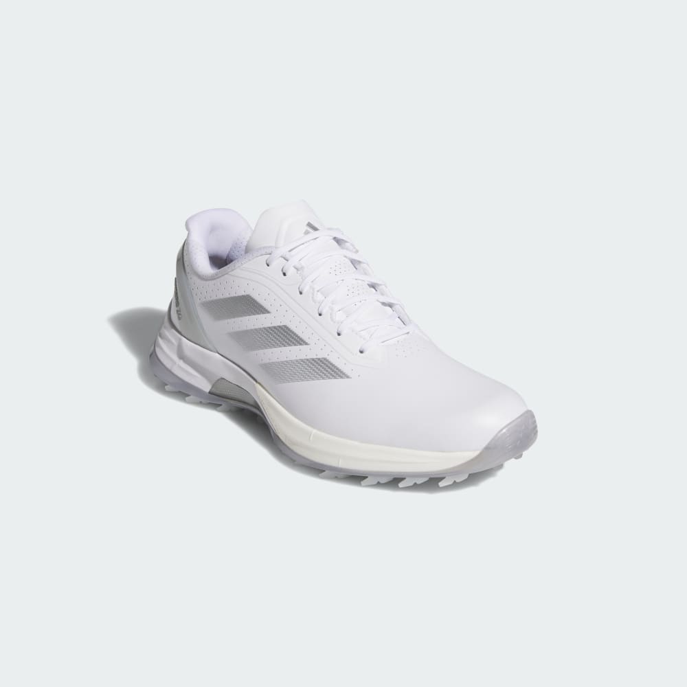 Кроссовки Adidas Adizero ZG Spikeless Golf Shoes, цвет Cloud White/Silver Metallic/Grey Two — фото 4