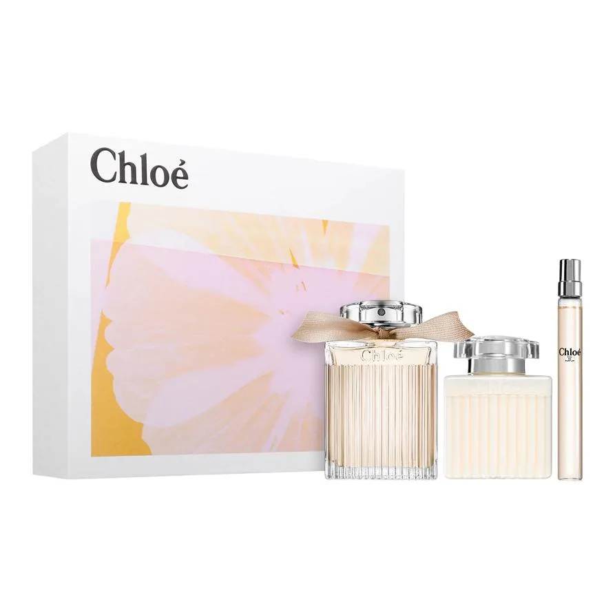 Chloé Набор парфюма Chloe Eau De Parfum EDP с ароматом личи, голубой орхидеи и цветов 100мл+100мл+5мл/100мл+100мл+10мл, Three-Piece Set: Chloé Eau De Parfum 100ml+Body Lotion 100ml+Chloé Perfume Sample 5ml — фото 4