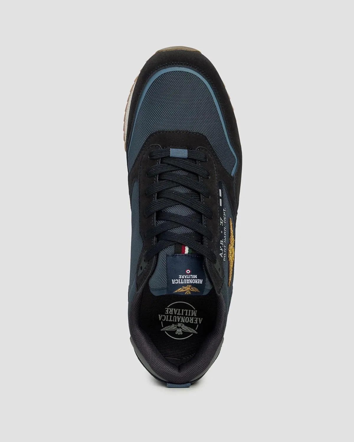 Мужские классические кроссовки Aeronautica Militare 252SC0288UCT03545 8057630562875-46, Navy — фото 4