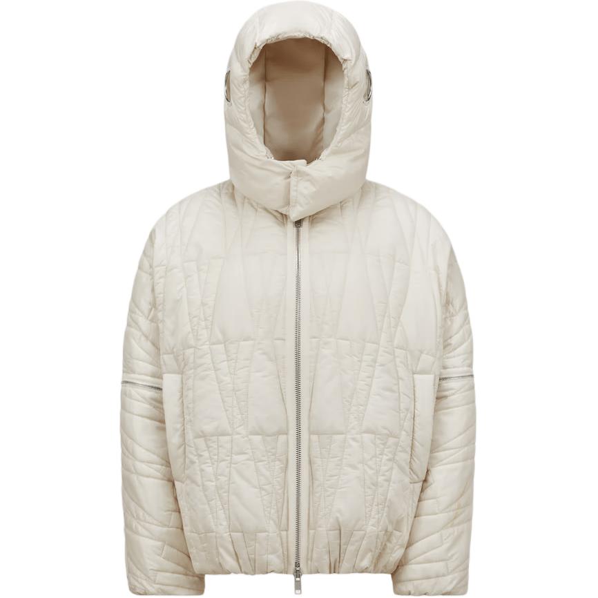 

MONCLER GENIUS Короткая куртка-пуховик Moncler X Willow Smith Haissa 2 в 1, Ivory White
