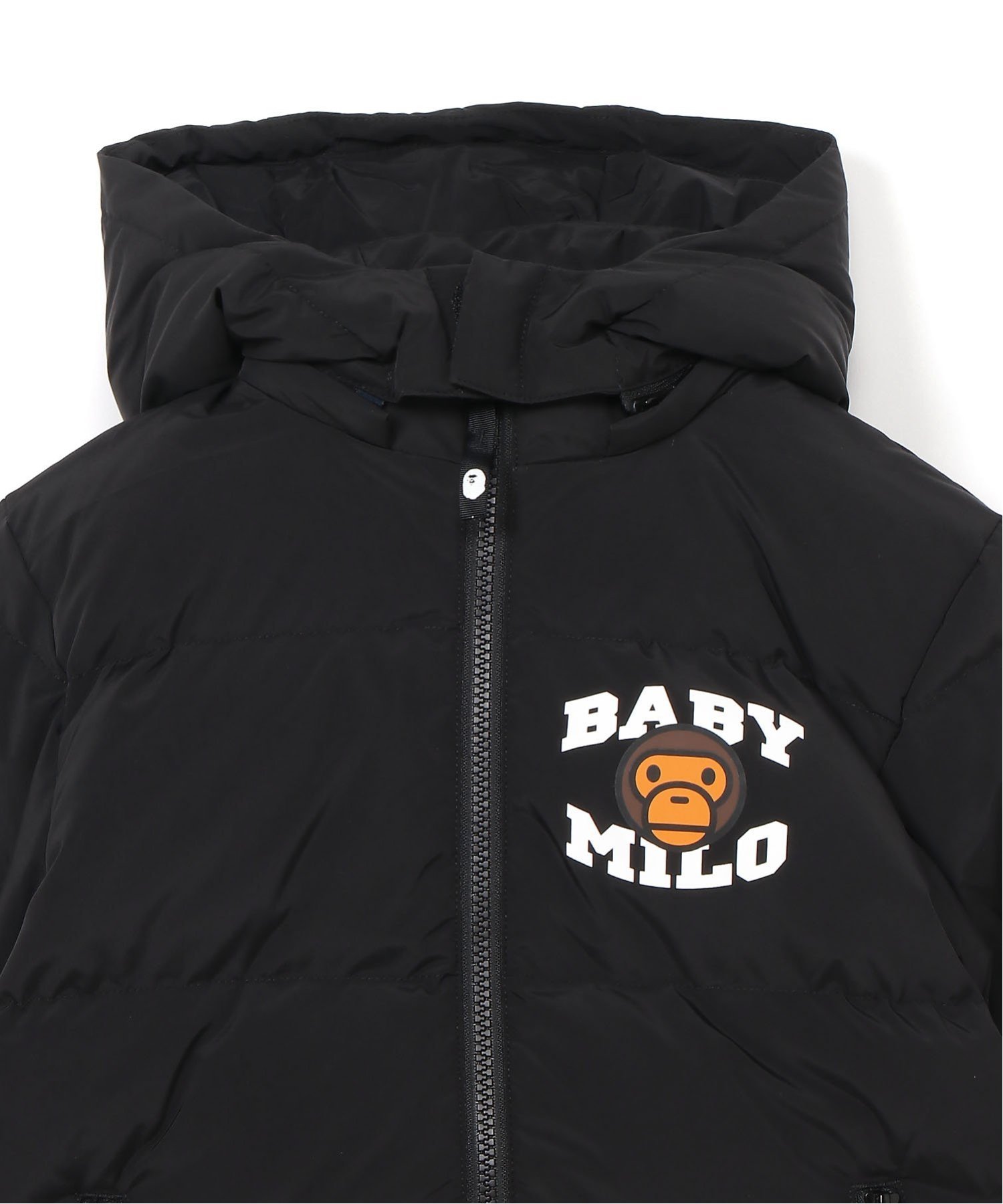 Пуховая куртка Baby Milo на молнии A Bathing Ape, Black — фото 3