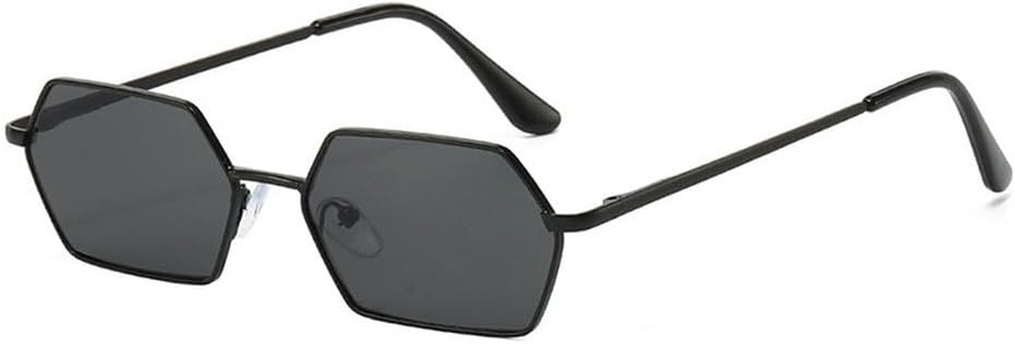 

Классические солнцезащитные очки Polygon для мужчин, модные, в маленькой оправе, с красным зеркальным покрытием, женские солнцезащитные очки с защитой от УФ-излучения UV400 TKKTLLT, Black-black