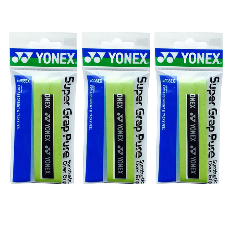 

YONEX Лента для рукоятки бадминтонной ракетки Lime Green полиуретановая тонкая