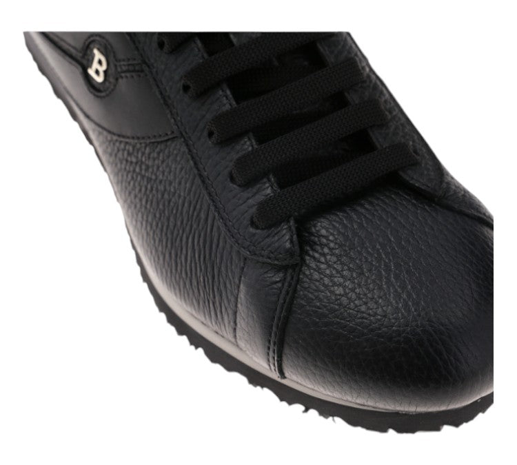 Bally Bredy 6231557 Мужские черные кроссовки из зернистой кожи оленя — фото 2