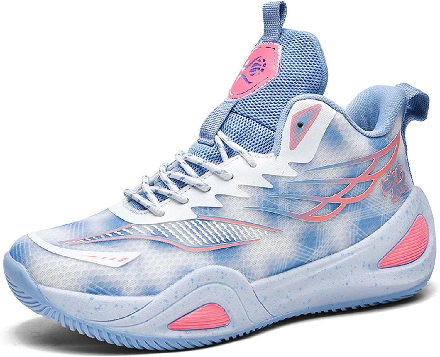 

Мужские, женские и кроссовки средней высоты на шнуровке для баскетбола с резиновой подошвой, противоскользящие, для повседневной ходьбы, износостойкие и прочные, для туризма, удобные и дышащие беговые кроссовки, плоская подошва Ksyvucrd, синий