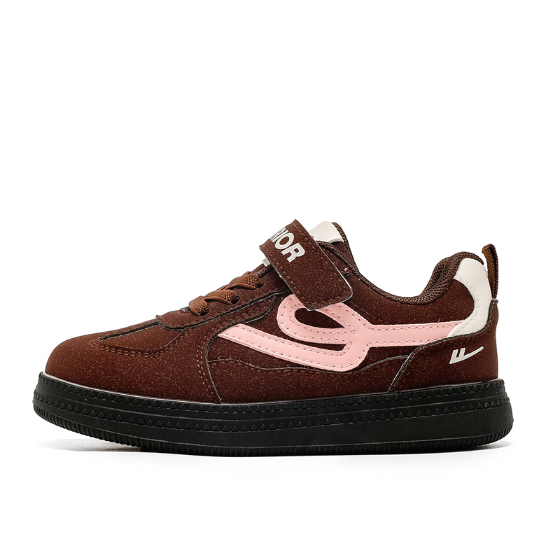 

WARRIOR Кроссовки для скейтбординга с амортизацией, устойчивые к истиранию и скольжению, Brown, детские