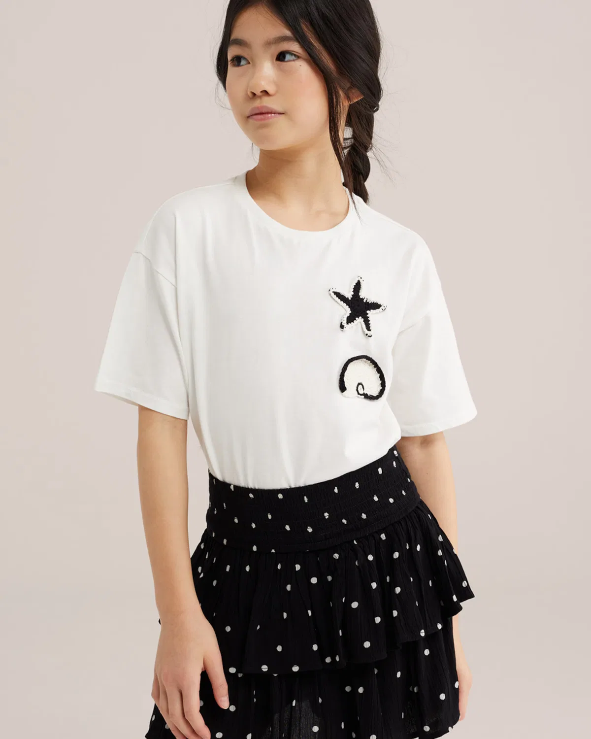 Футболка We Fashion, Off White — фото 3