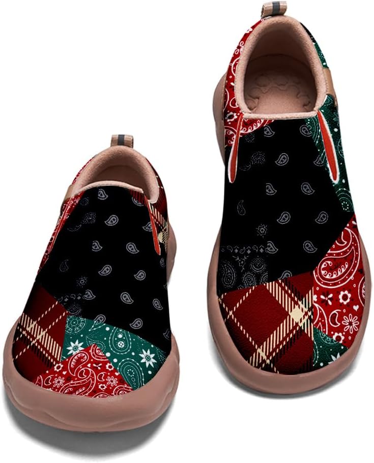 

Женские туристические туфли с художественной росписью, повседневные лоферы, мужские прогулочные слипоны, удобные кроссовки Onehorse, Bandana-21