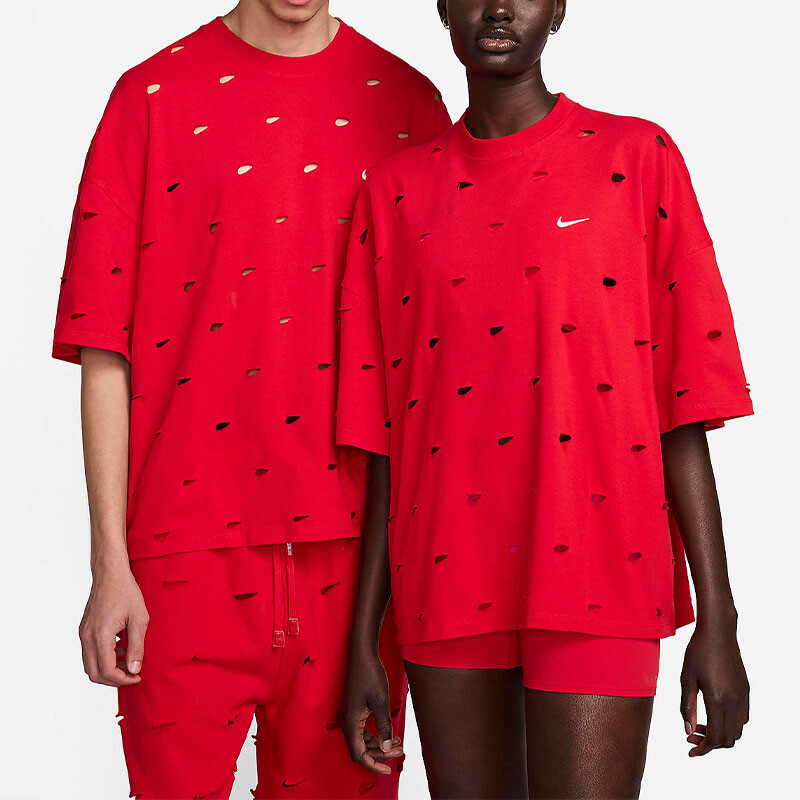 Футболка Jacquemus X Jacquemus унисекс университетская красная Nike, красный — фото 3