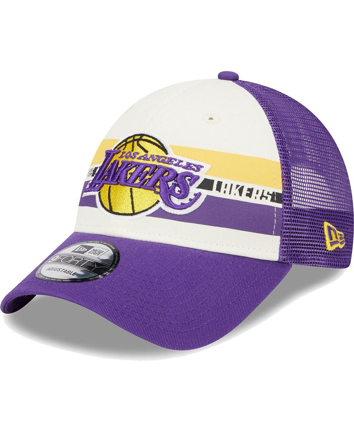 

Мужская кепка Los Angeles Lakers Purple Stripes 9FORTY Trucker Snapback New Era