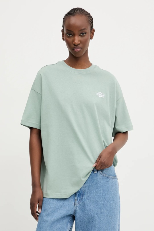 

Хлопковая футболка Dickies, зеленый