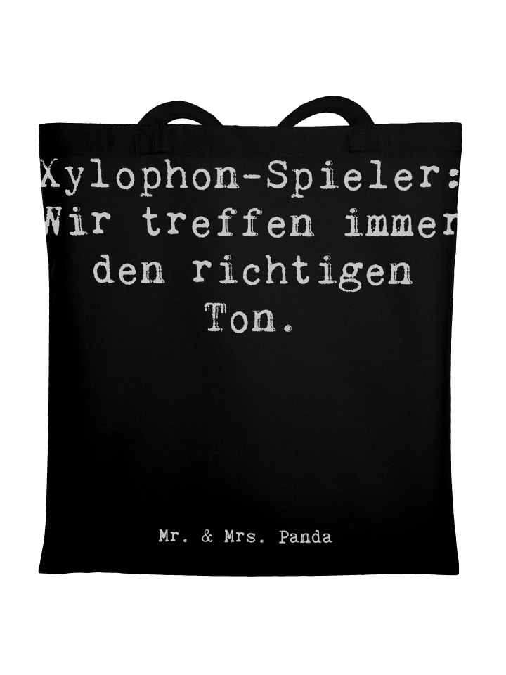 

Сумка Mr. & Mrs. Panda Tragetasche Xylophon Melodie mit Spruch, черный