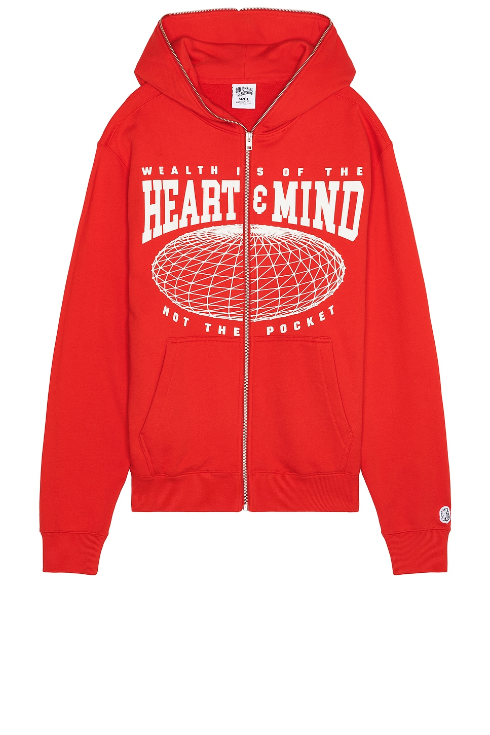 

Толстовка с застежкой-молнией Billionaire Boys Club, red