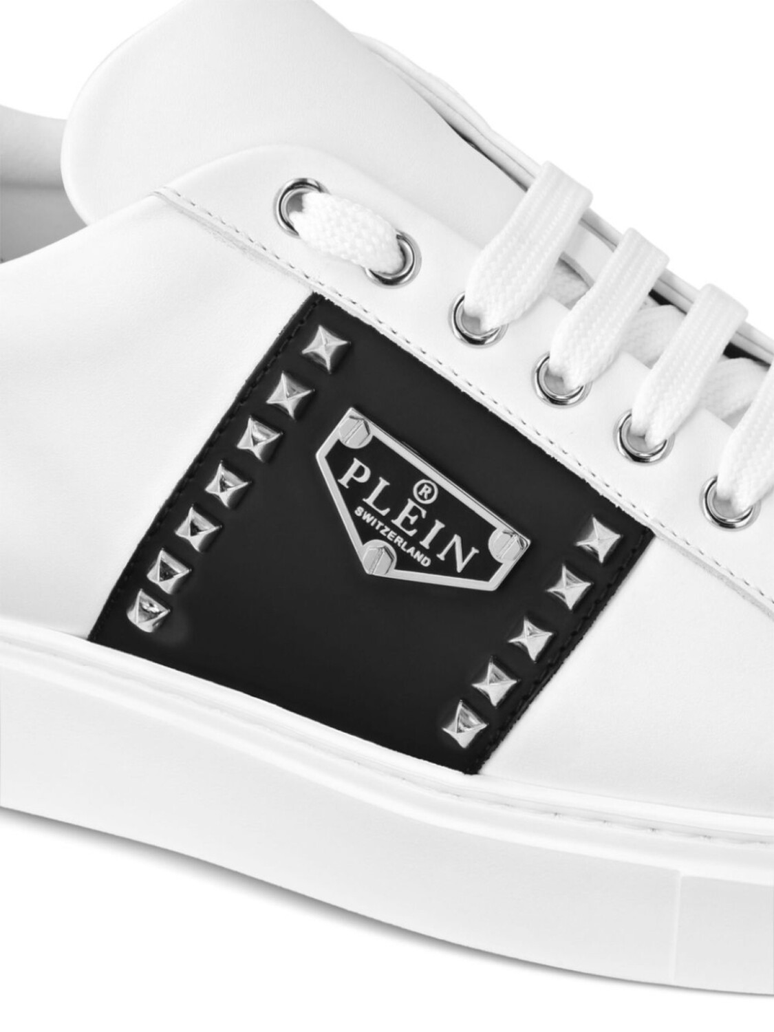 Кожаные шестиугольные кроссовки Philipp Plein, белый — фото 4