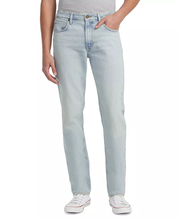 

Мужские джинсы прямого кроя GJ G16 в светлой стирке GUESS JEANS, синий