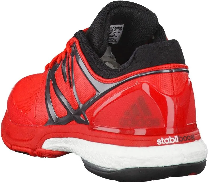 Мужские гандбольные кроссовки Adidas Stabil Boost, черный/красный — фото 4