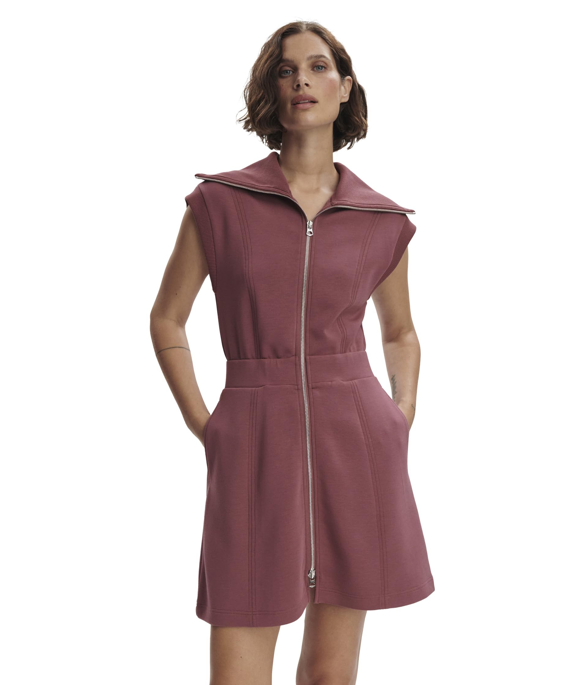 

Платье Varley Rebecca Zip Through Dress, Wild Rhubarb
