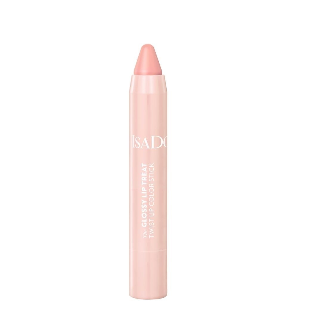 

Блеск для губ the glossy lip treat twist up color stick Isadora, 0 - clear nude, вес 3.3 гр.