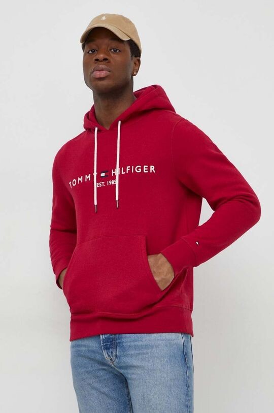 

Толстовка с капюшоном Tommy Hilfiger, бордовый