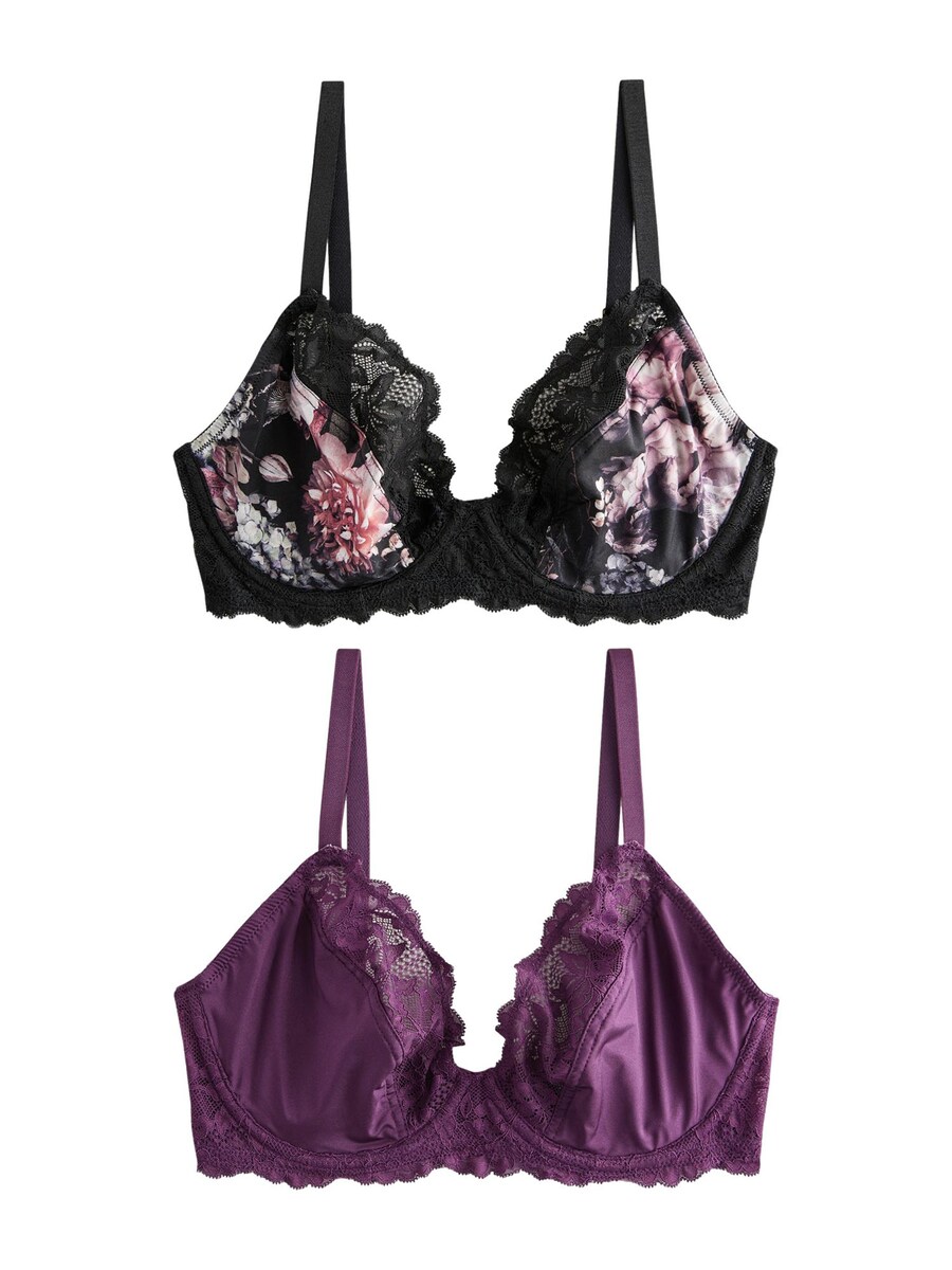 

Бюстгальтер-футболка Next, цвет Lavender/Berry/Black