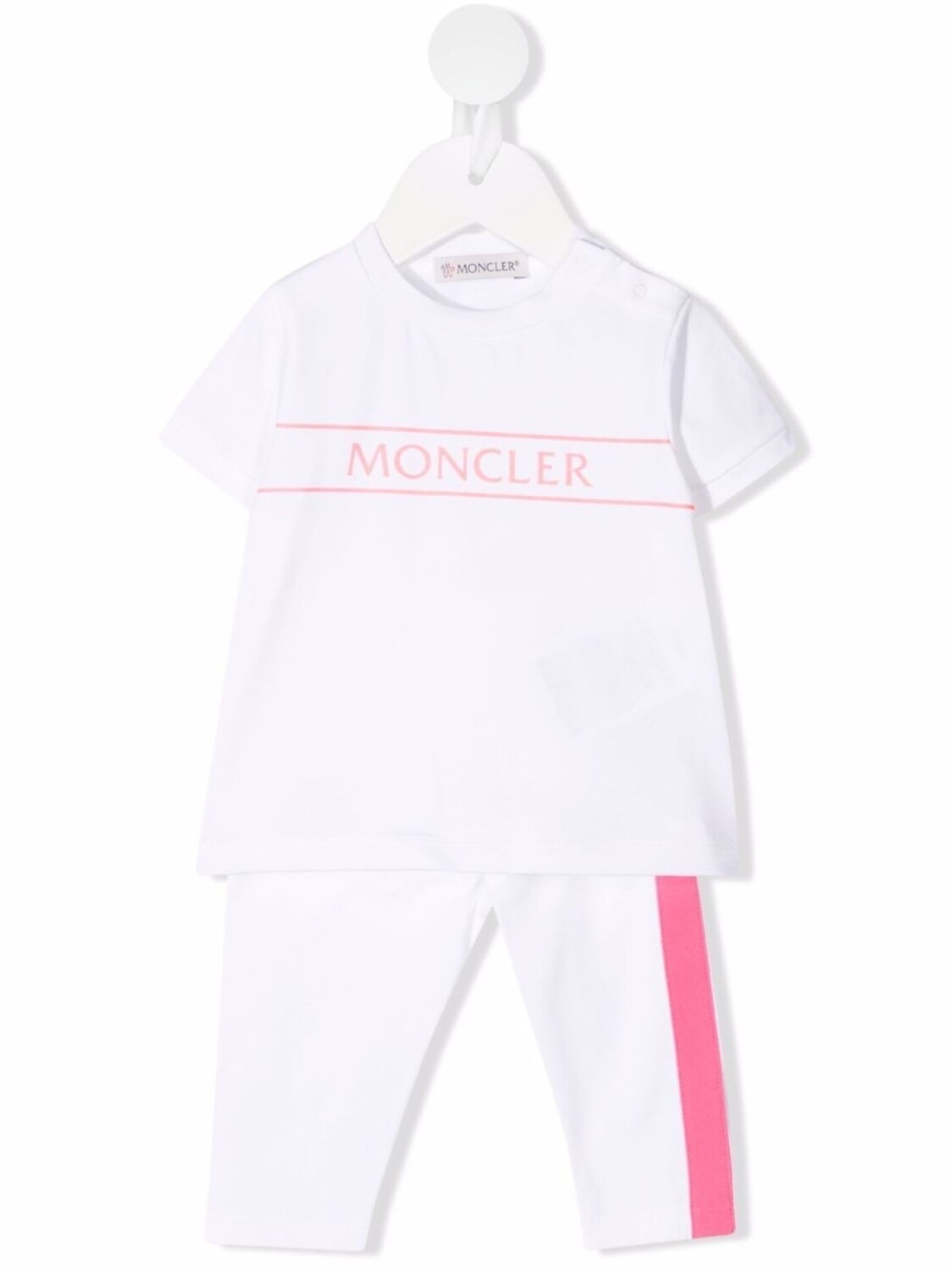 

Moncler Enfant спортивный костюм с логотипом, белый