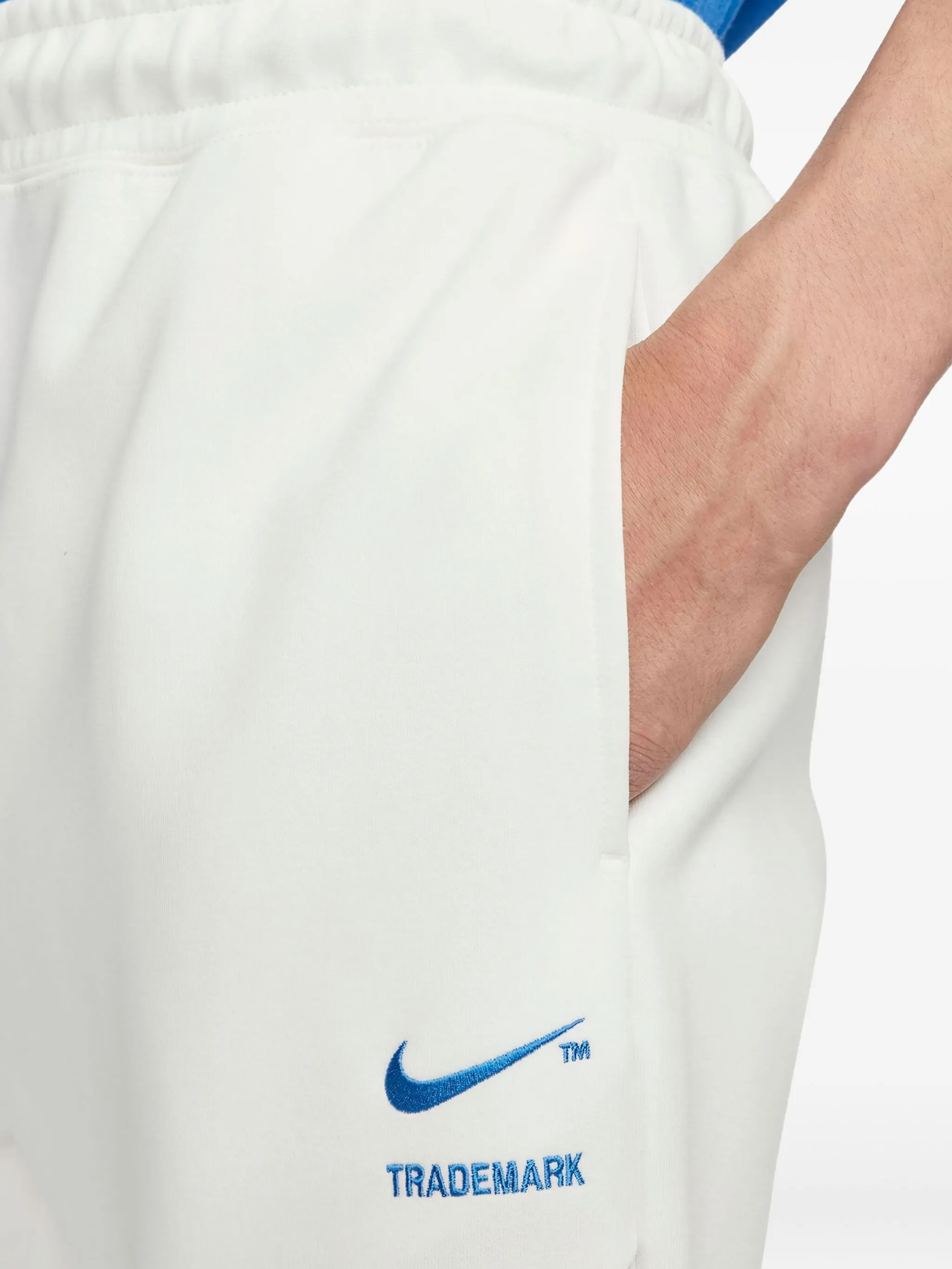 Спортивные брюки с логотипом Swoosh Nike, белый — фото 3