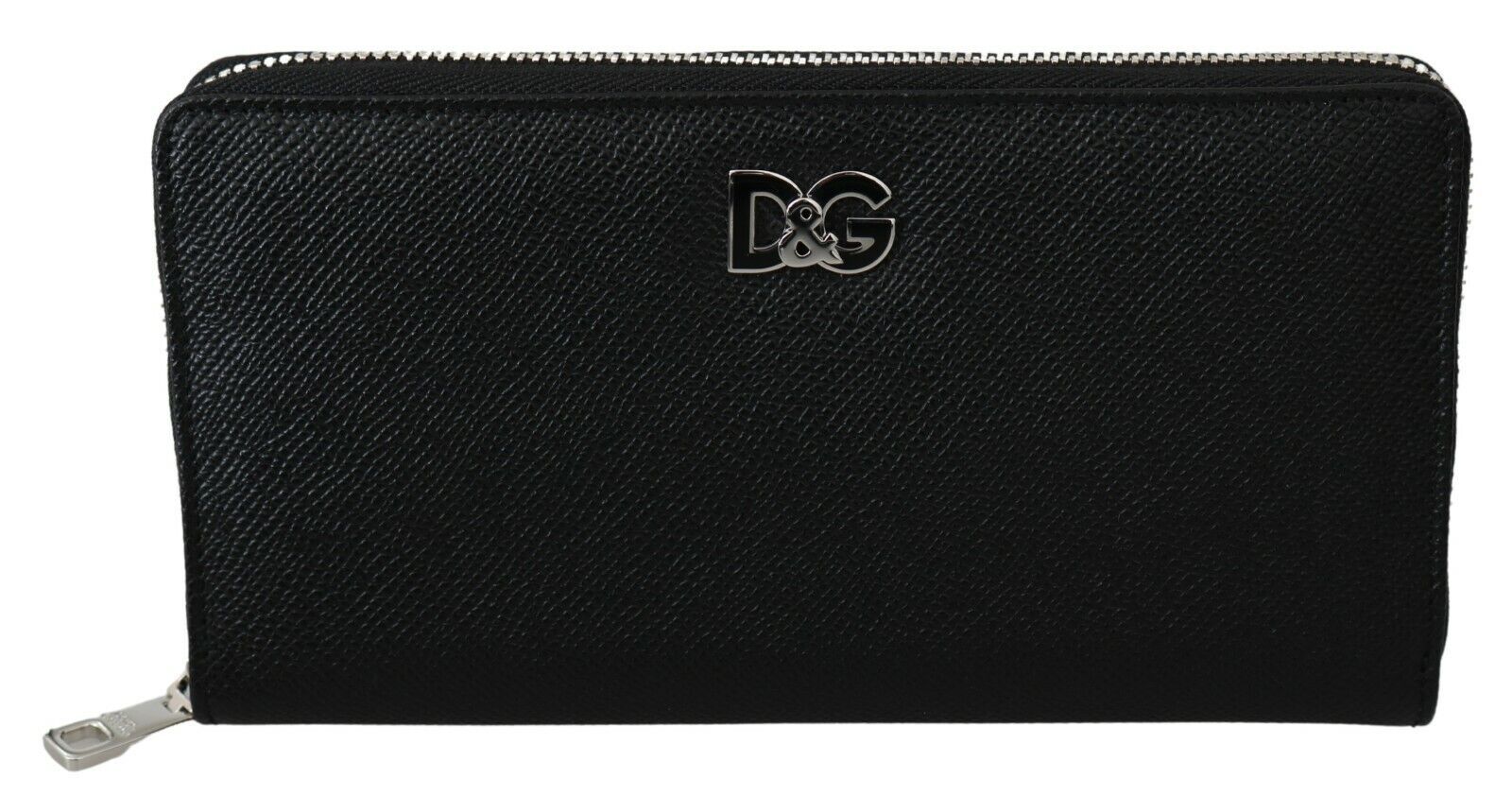 

Элегантный черный кожаный континентальный кошелек Dolce & Gabbana