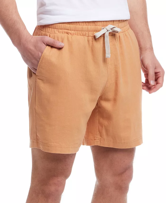 

Мужские шорты с завязками из смесового льна Weatherproof Vintage, коричневый/бежевый