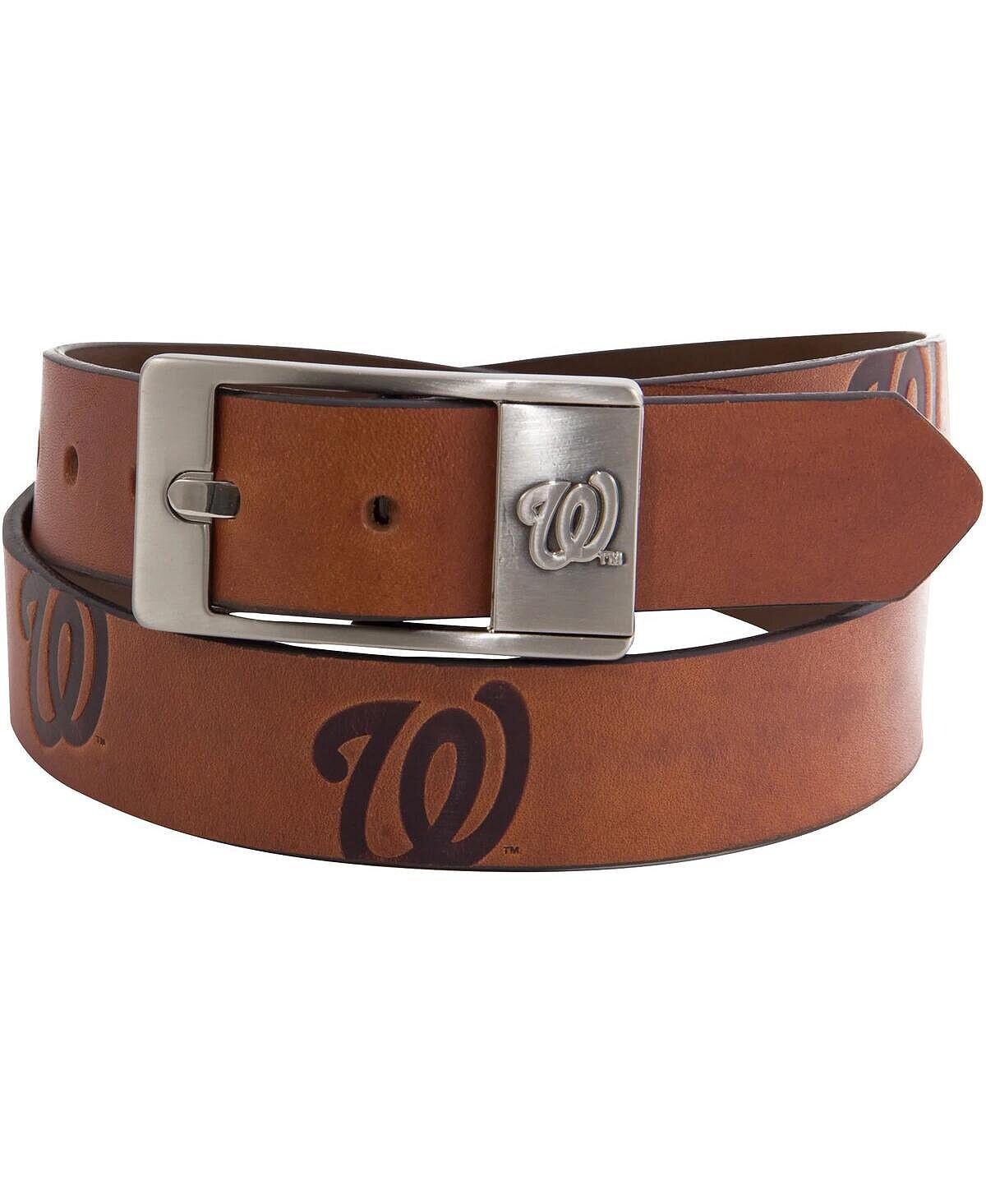 

Мужской кожаный ремень Washington Nationals Brandish Eagles Wings