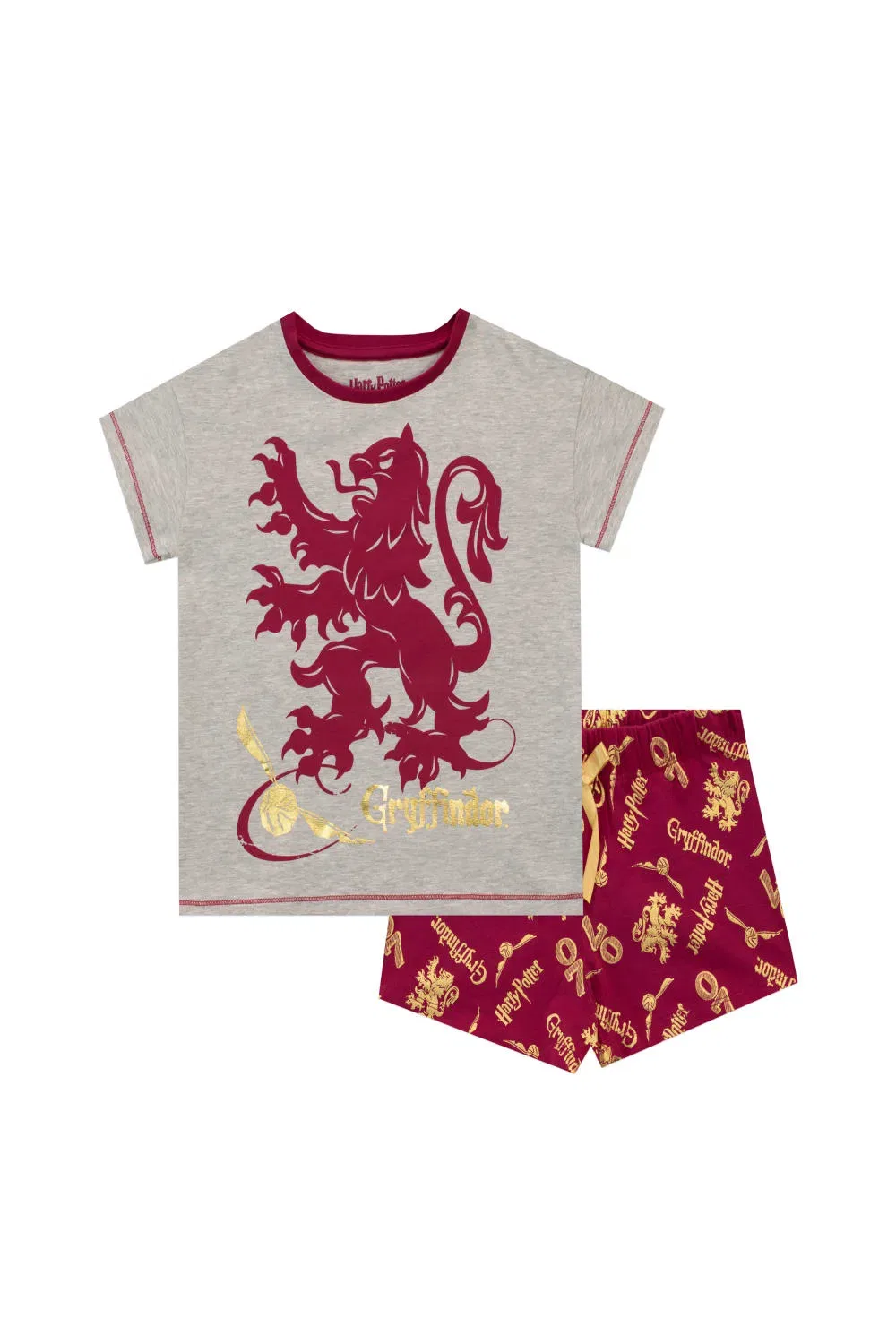 Пижама детская с принтом Gryffindor Harry Potter, мультиколор