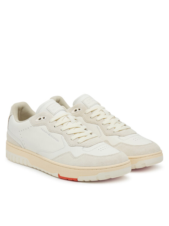 Кроссовки Th Basket Better Mix FM0FM05520 Tommy Hilfiger, экрю — фото 2