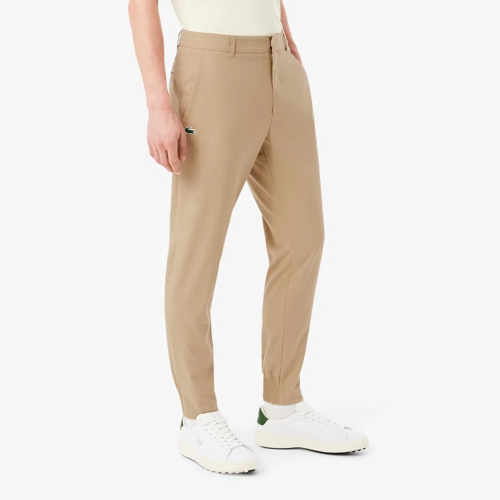 Мужские гольф-джоггеры бежевые от Lacoste — фото 2