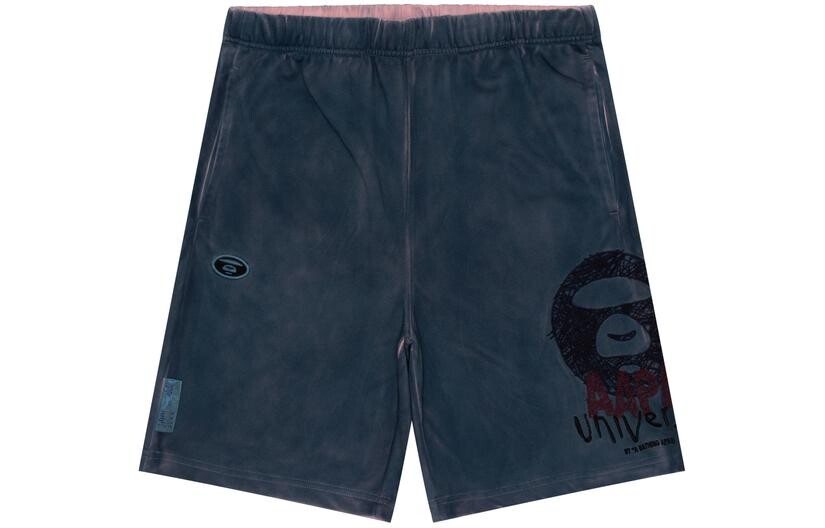 

Спортивные шорты с вышитым логотипом от *A BATHING APE Aape, синий