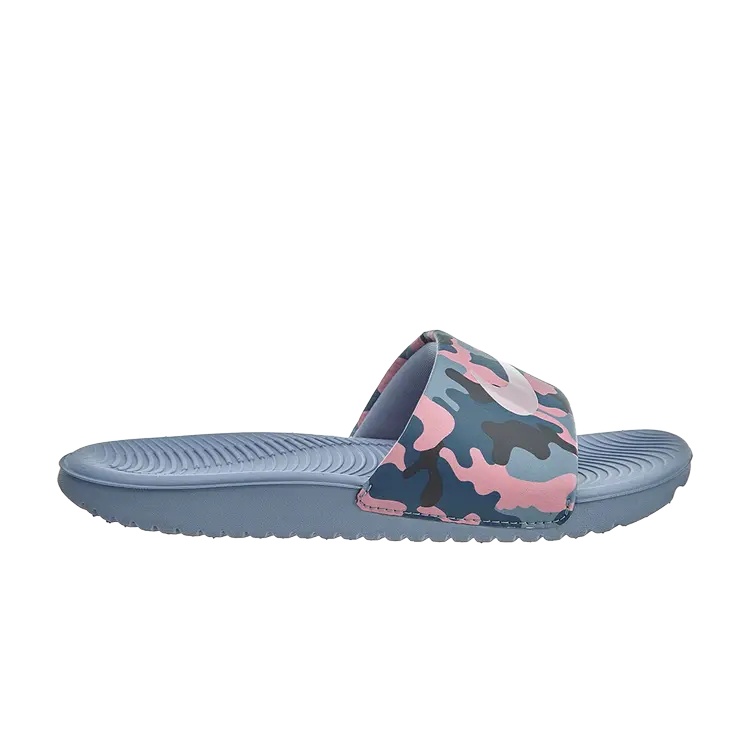 

Кроссовки Nike Kawa Slide Print GS 'Ashen Slate', серый